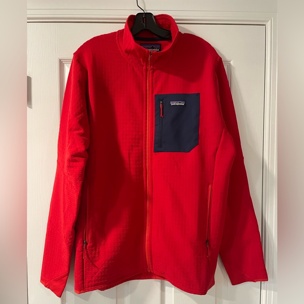 Men's R2® TechFace Full Zip Jacket Fire (Red) Large